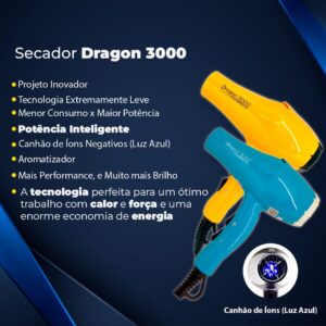 Terra Fertil Secador Dragon 3000 cano curto - Imagem 2