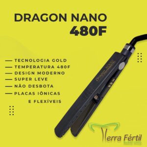 Terra Fertil Prancha Dragon 3000 Titanium Flex Grafite Gold - Imagem 2