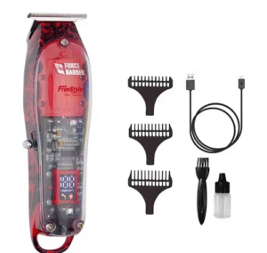 Mq Maquina De Acabemento Barber Pro Digital Force Barber Bv Cor Prateado 110v/220v - Imagem 3