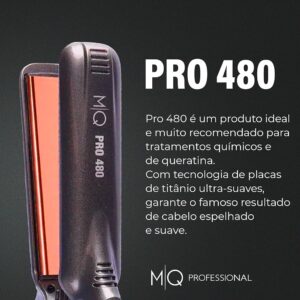 Mq Prancha Professional Pro Turbo Led 480o F Titânio Bivolt - Imagem 3