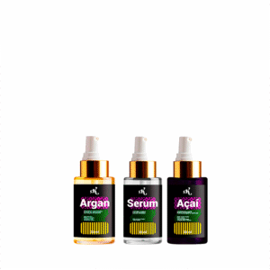 Dkes  Reparadores de pontas Açai, Argan e Serum kit 3 passos 30ml