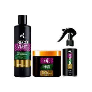 Dkes Kit completo 3 passos 300g com Shampoo 1Litro