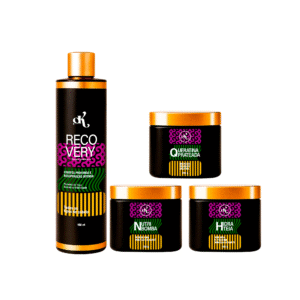 Dkes Kit completo 4 passos 500g com Shampoo 500ml