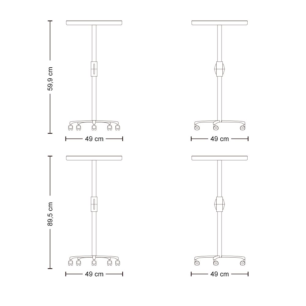 Carrinho Auxiliar Multicolor Preto - Imagem 4