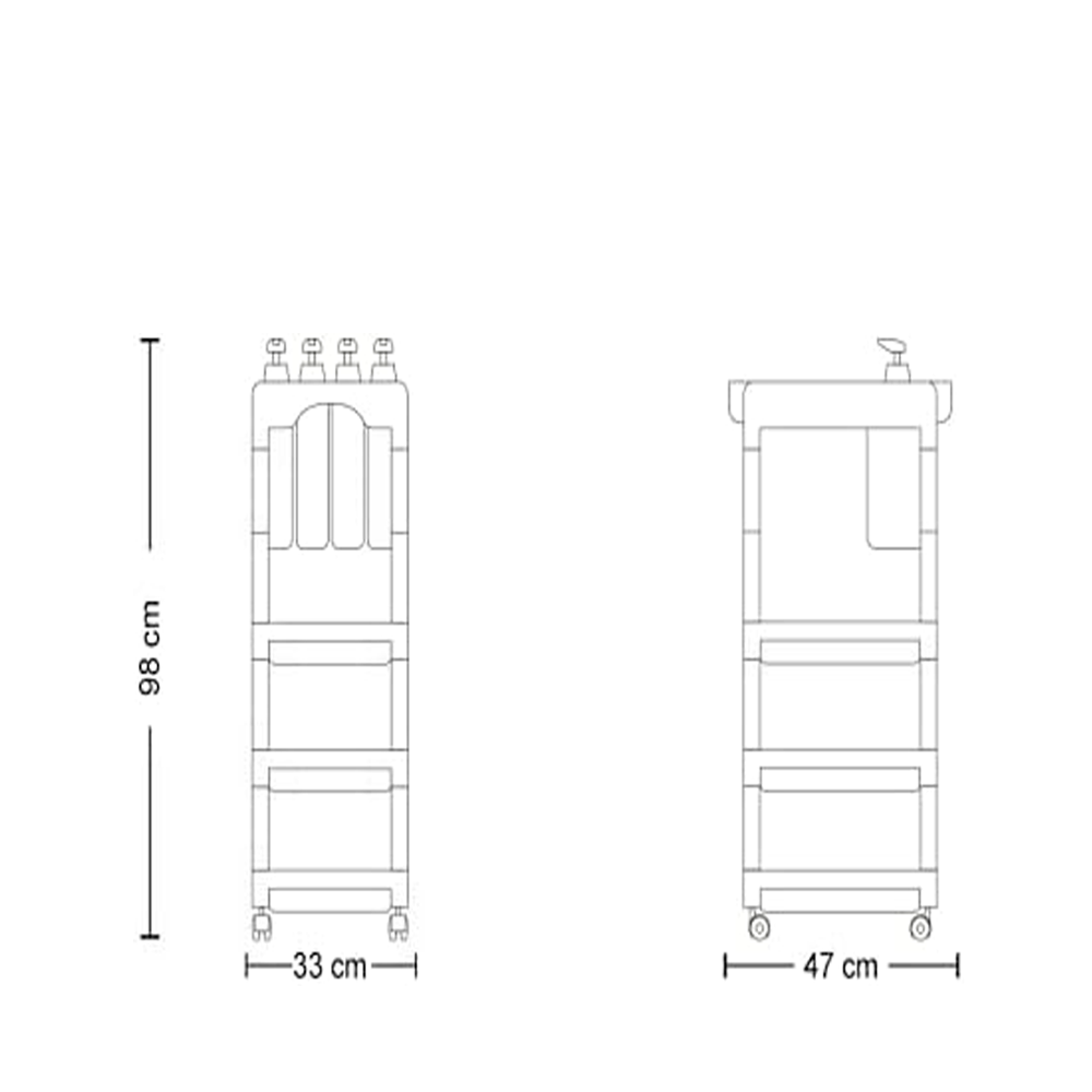 Carrinho Porta Xampu Viena - Imagem 3
